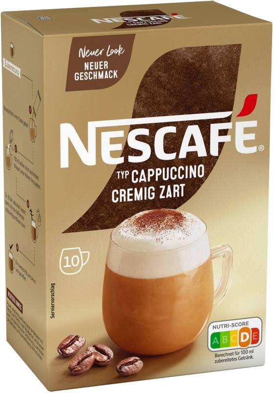 Nescafé Gold Typ Cappuccino Cremig Zart  Instantkaffee Sachets Löslicher 10 Stück à 14 g