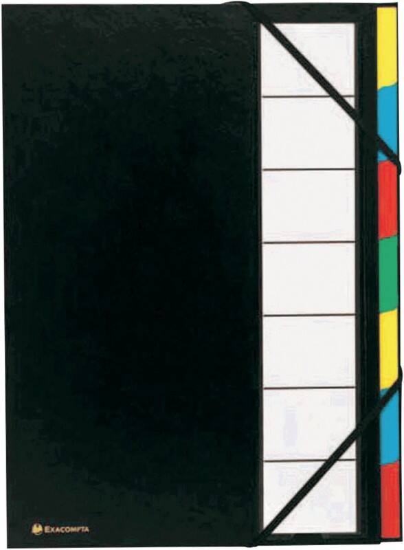 Trieur rigide extensible Exacompta 55321E A4 Noir 24 x 0,3 x 32 cm