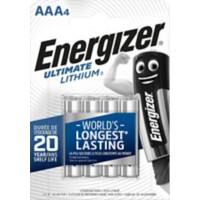 Piles Energizer Ultimate AAA CR03 1,5V Lithium 4 Unités