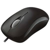 Microsoft Kabelgebundene Ergonomische Optische Maus Basic Für Rechts- und Linkshänder Mit 1,83 m USB-A Kabel Schwarz