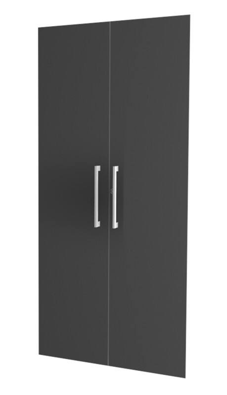 Kerkmann Dante Holz, Stahl Vorbautüren 800 x 1.840 mm Anthrazit 2 Stück