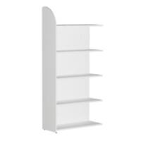 Éléments d'étagère Kerkmann Blanc 5 étagères Avec panneau de fond 800 x 325 x 1 900 mm