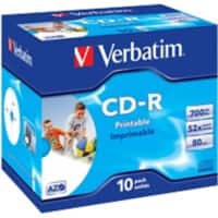 Verbatim CD-R Bedruckbar 52 x700 MB 10 Stück