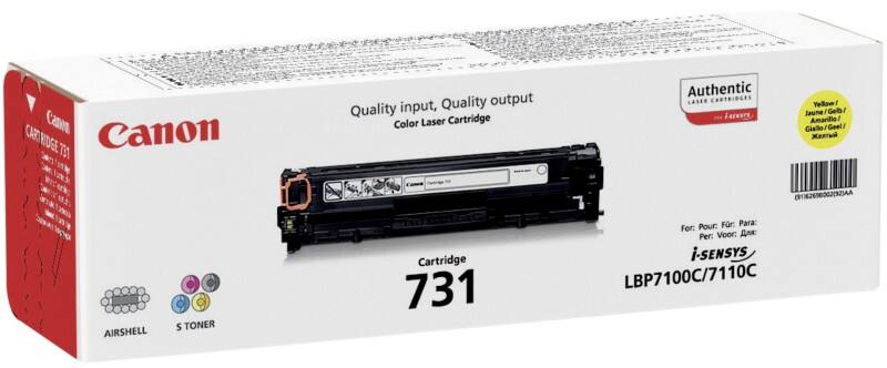 Toner 731Y D'origine Canon Jaune