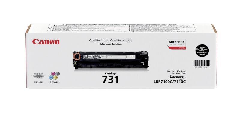 Toner 731BK D'origine Canon Noir