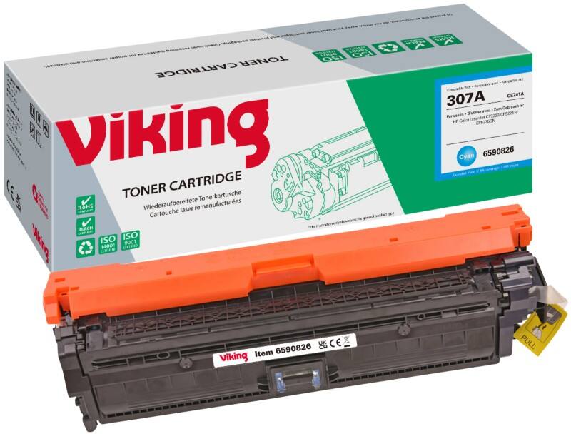 Toner Viking 307A Compatible HP CE741A Cyan