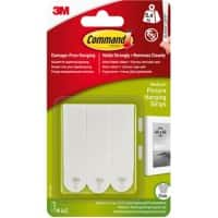 Languettes accroche tableaux Command™ Taille Moyenne 5,4 kg Blanc Paquet de 4 Languettes