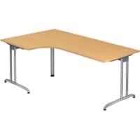 Bureau d'angle Hacmerbacher VBS82/6 Imitation hêtre 200 x 120 x 72 cm