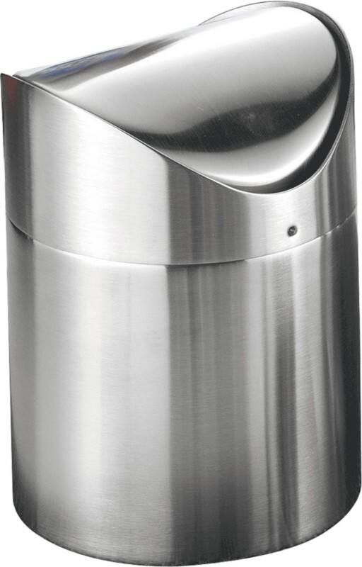 Poubelle à couvercle basculant Esmeyer Acier inoxydable Argenté 17 cm