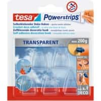 tesa Deko-Haken Transparent 5 Stück