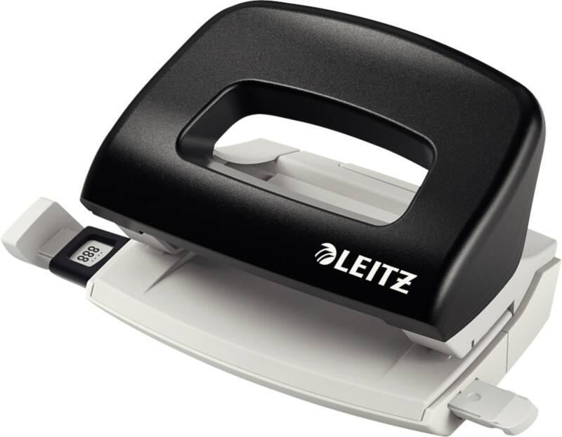 Leitz NeXXt 2 Löcher Locher Kunststoff, Metall, Stahl 10 Blatt 5058 Schwarz