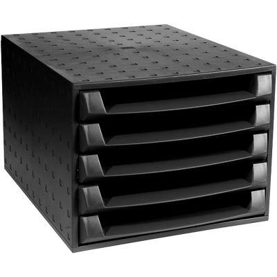 Module à tiroirs Exacompta The Box Noir 28,4 x 38,7 x 21,8 cm