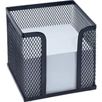 Bloc cube WEDO Noir Format spécial Page blanche 700 feuilles Métal 10 x 10 x 10 cm