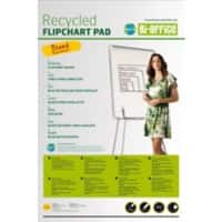 Bloc pour chevalet Bi-Office recyclé perforé 650 x 980 mm 55g/m² 50 feuilles Paquet de 5