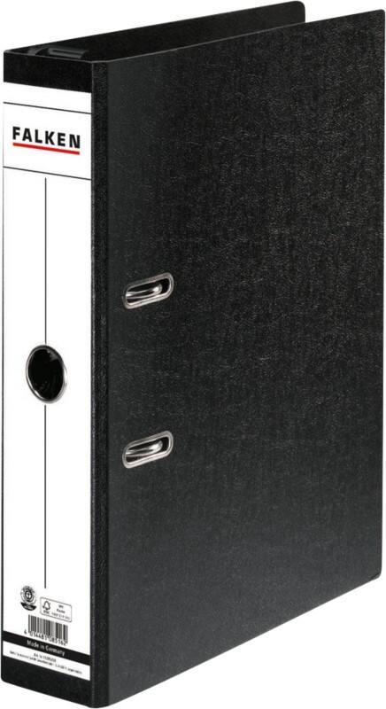 Falken Ordner Breit A4 70 mm Schwarz 2 Ringe S 70 Hartpappe