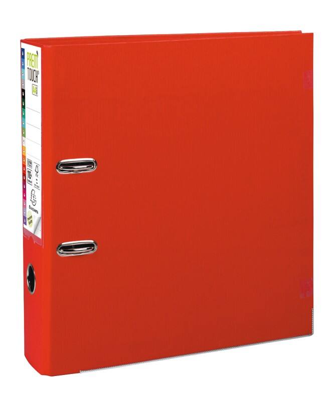 Exacompta Prem Touch Breit Ordner A4+ 80 mm Rot 2 Ringe 79368860 Kunststoff Hochformat