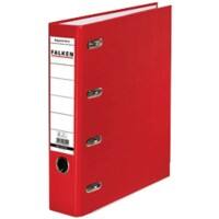 Falken Breit Doppelordner DIN A4 70 mm Rot 4 Ringe S70 Pappkarton, PP (Polypropylen) Querformat