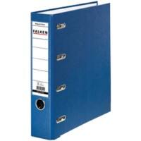 Falken Doppelmappe A5 70 mm Blau 4 Ringe S70 Pappkarton, PP (Polypropylen) Querformat