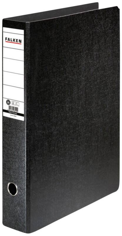 Classeur à levier Falken Large A3 80 mm Noir 2 Anneaux Plastique Portrait