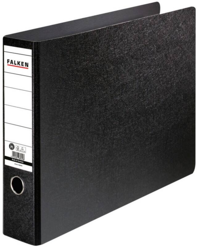 Falken Ordner Breit A3 80 mm Schwarz 2 Ringe Kunststoff Querformat