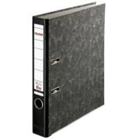 Falken Schmal Ordner A4 50 mm Schwarz 2 Ringe 11286549 Kunststoff Wolkenmarmor