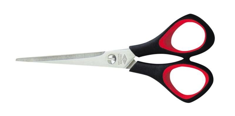 WEDO Schere für Rechtshänder Schwarz, Rot 160 mm