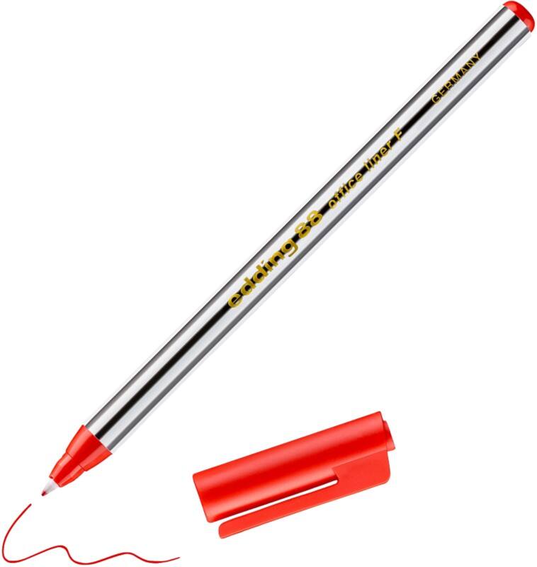 edding Fineliner 0.6 mm Nadelspitze Rot 88
