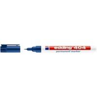 edding 404 Permanentmarker  Extra Fein Rundspitze 0 - 0,75 mm Blau
