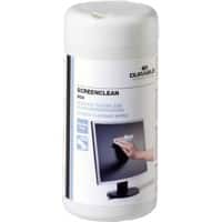 Lingettes de nettoyage pour écran Durable 5736-02 8 x 17.5 cm Blanc Paquet de 100 unités