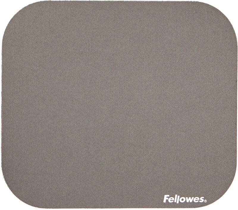 Fellowes 58023 Gummi, PES (Polyester) Mauspad Silber