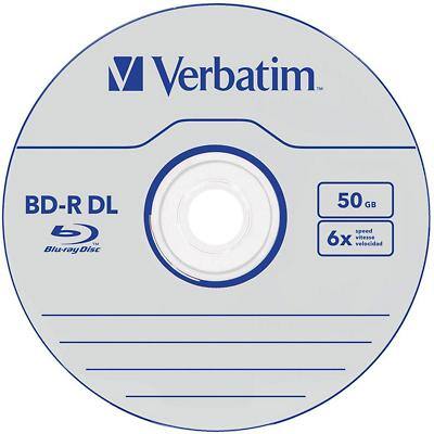 Disques Blu-Ray VERBATIM 43748 BD-R DL Bleu