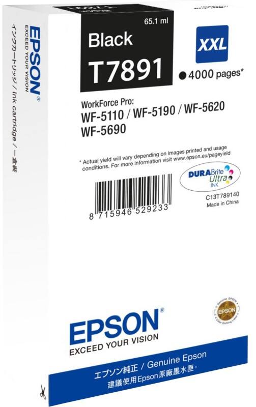 Epson T7891 Original Tintenpatrone C13T789140 Schwarz