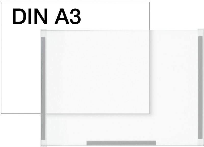 Cadre d'affichage Kerkmann A3 Transparent 6943 297 (L) x 3 (P) x 420 (H) mm