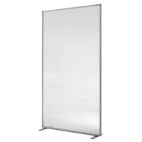 Cloison de séparation magnetoplan Argenté, translucide 1103851 1000 (L) x 350 (P) x 1800 (H) mm