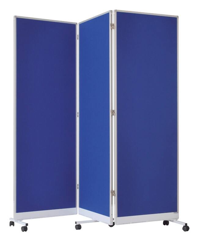 magnetoplan Präsentationswand Weiß, Blau