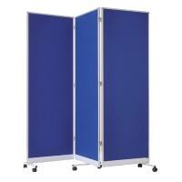 magnetoplan Präsentationswand Weiß, Blau