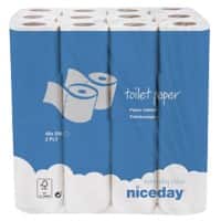 Rouleaux de papier toilette Niceday 2 plis Standard 48 rouleaux de 200 feuilles