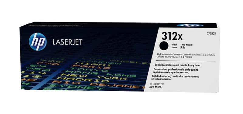 Toner HP 312X D'origine CF380XC Noir