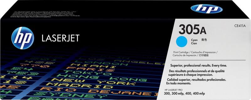 Toner HP 305A D'origine CE411AC Cyan