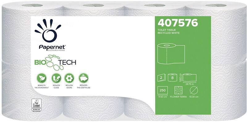 Papernet Superior Recycelt 100% Toilettenpapier 2-lagig 407576 64 Rollen à 250 Blatt