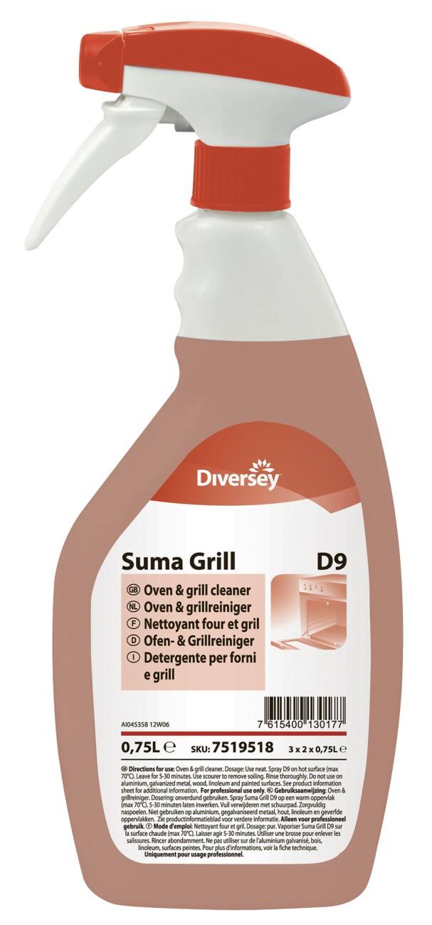 Nettoyant pour four Suma Grill D9 2 Unités de 750 ml