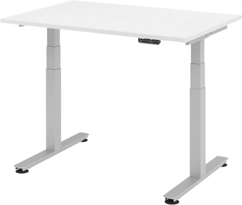 Bureau assis-debout Hacmerbacher Ergonomic Aktiv XDSM 12/W/S Blanc 120 x 80 x 63,5 cm