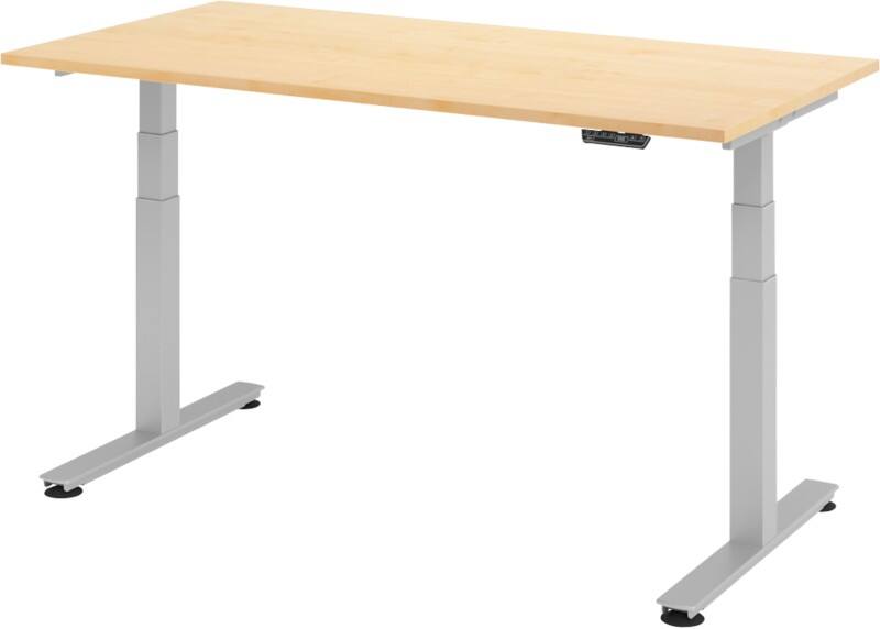 Bureau assis-debout Hacmerbacher Egonomic Aktiv XDSM 16/3/S Imitation érable 160 x 80 x 63,5 cm