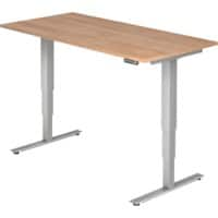 Bureau assis-debout Hacmerbacher Egonomic Aktiv XDSM 16/N/S Imitation noyer 160 x 80 x 63,5 cm