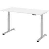 Bureau assis-debout Hacmerbacher Egonomic Aktiv XDSM 16/W/S Blanc 160 x 80 x 63,5 cm