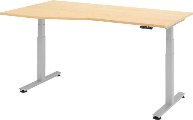 Bureau assis-debout Hacmerbacher Ergonomic Aktiv XDSM 19/3/S Imitation érable 180 x 80 x 63,5 cm