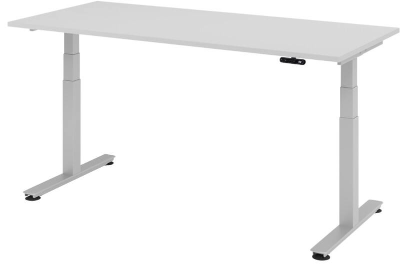 Bureau assis-debout Hacmerbacher Ergonomic Aktiv XDSM 19/5/S Gris clair 180 x 80 x 63,5 cm