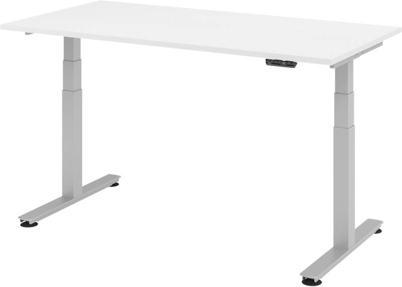 Bureau assis-debout Hacmerbacher Ergonomic Aktiv XDSM 19/W/S Blanc 180 x 80 x 63,5 cm