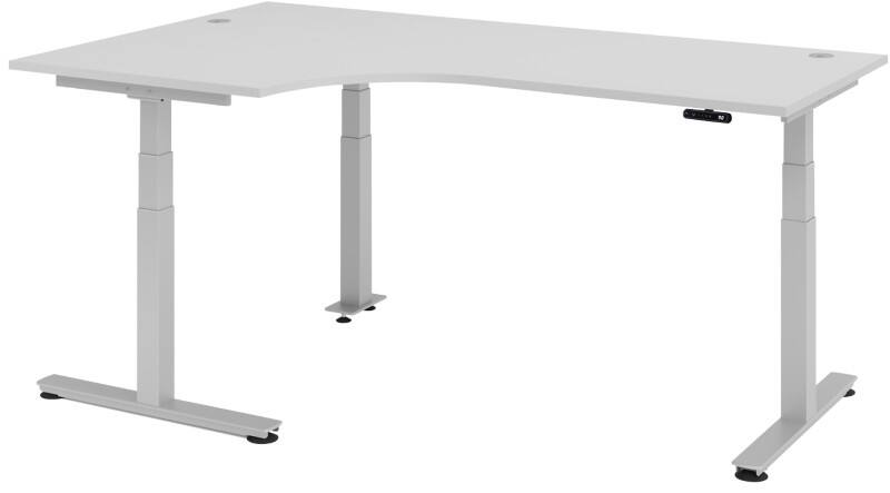 Bureau assis-debout Hacmerbacher Ergonomic Aktiv XDSM 82/5/S Gris clair 200 x 120 x 63,5 cm
