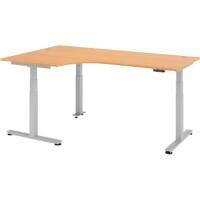 Bureau assis-debout Hacmerbacher Ergonomic Aktiv XDSM 82/6/S Imitation hêtre 200 x 120 x 63,5 cm